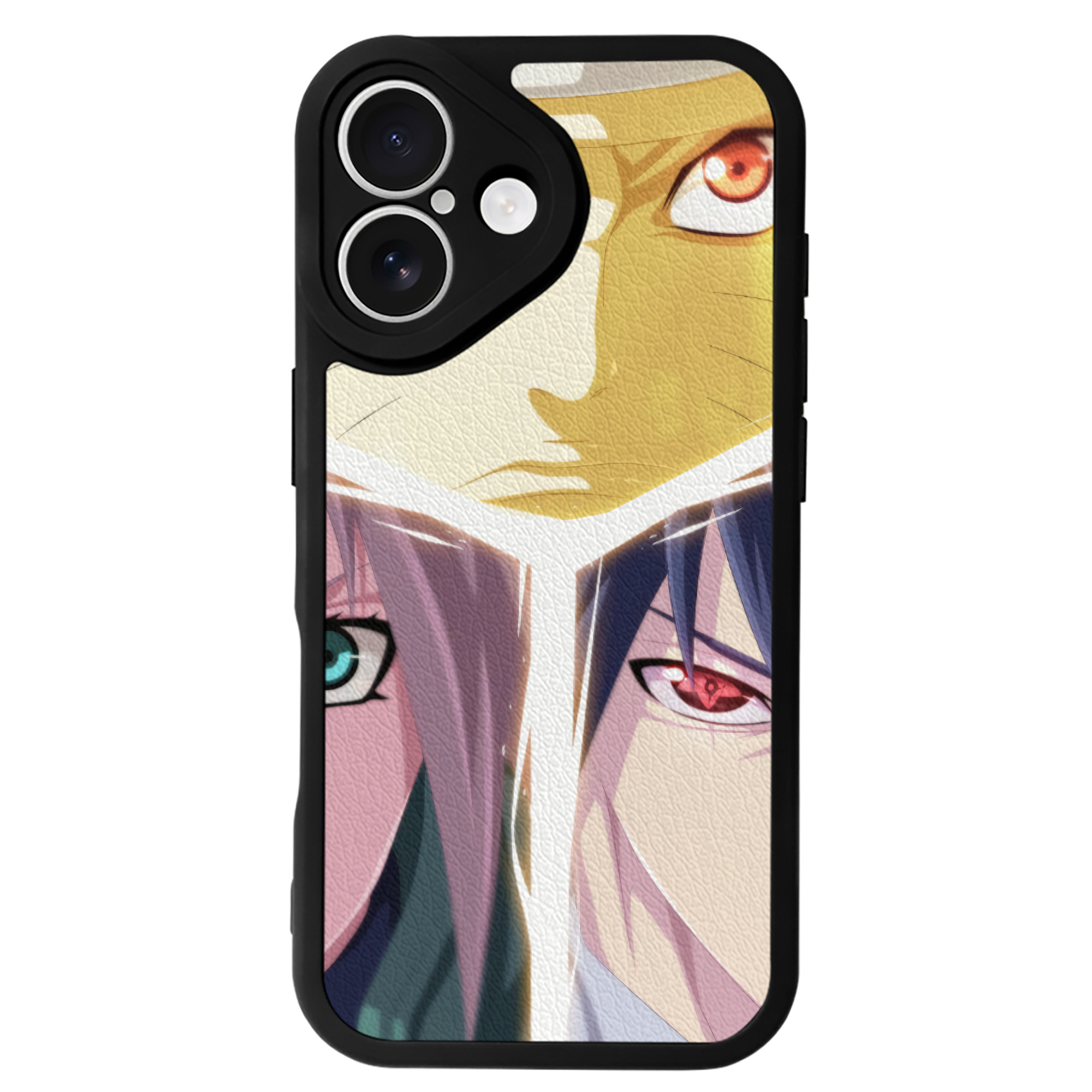 （画像用） NARUTO -ナルト- NARUTO -ナルト- 疾風伝 【iPhone 16シリーズ対応】シリコンスマホケース（レザー調） 材質：シリコン